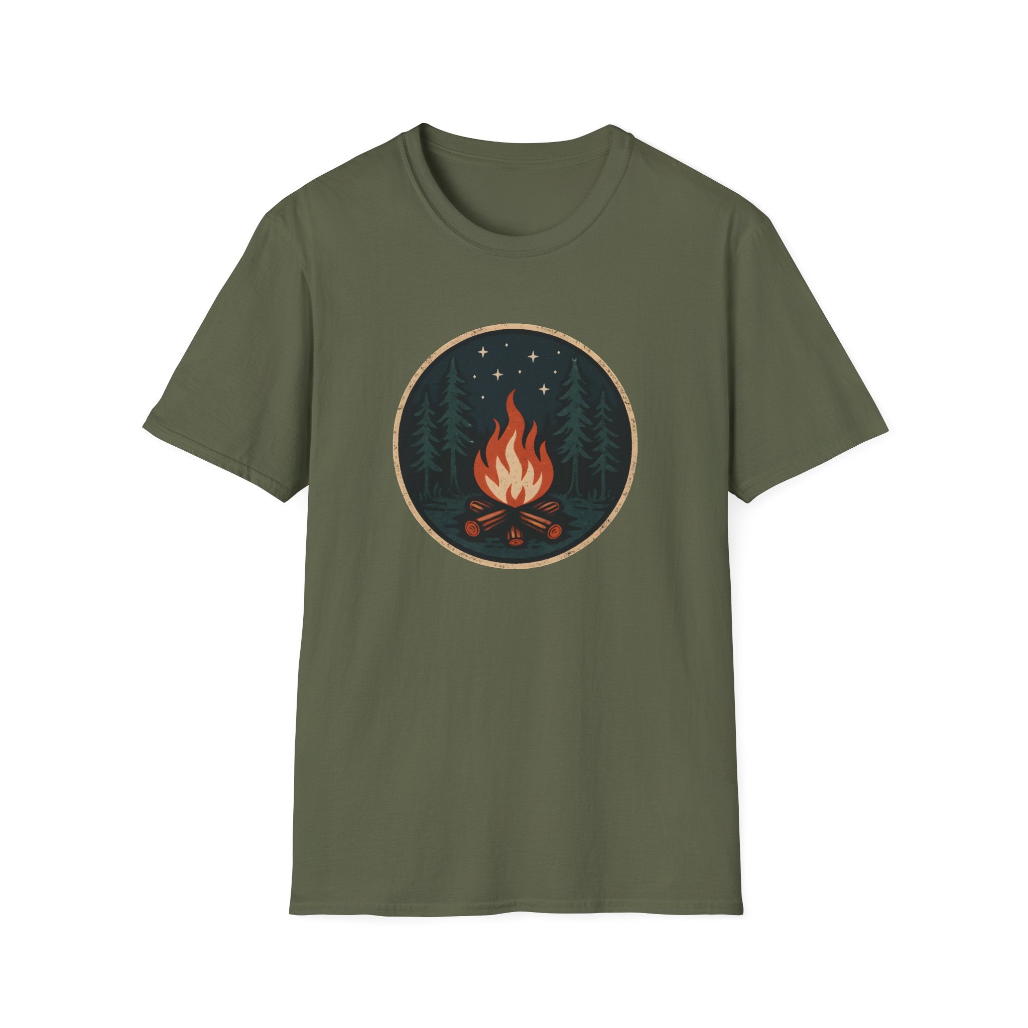 Forest Campfire at Night T-Shirt